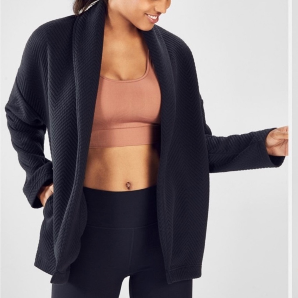 ❤️FABLETICS‎ VANESSA QUILTED CARDIGAN ~ L